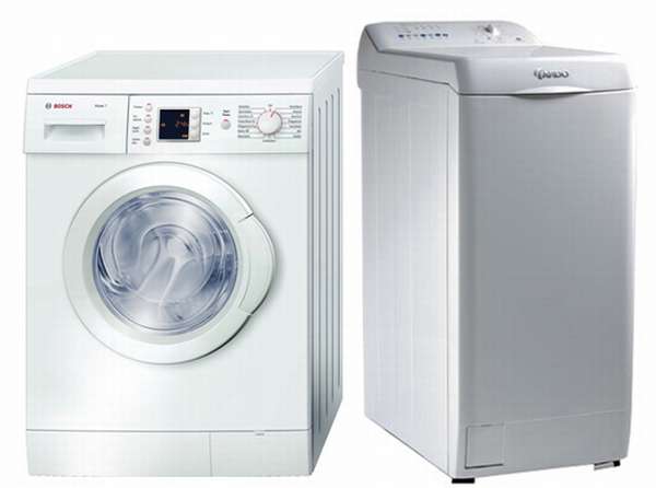 top-loading and front-loading washing machines