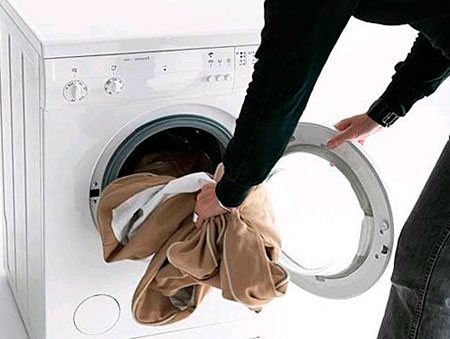 Washing a suit and jacket in a washing machine