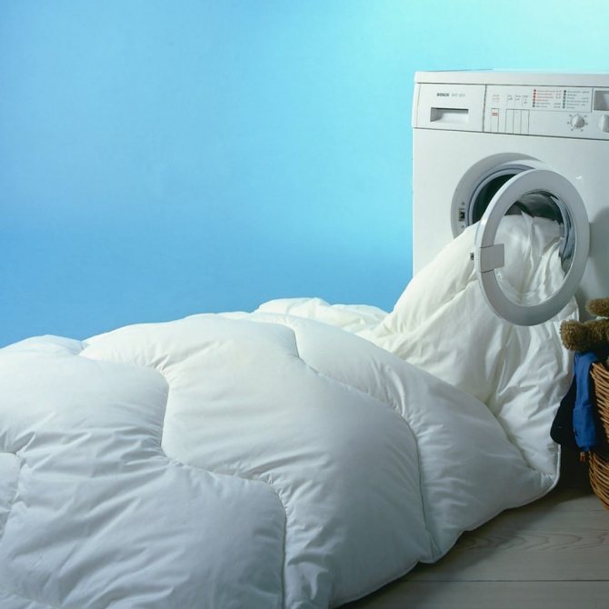 Стирка одеяла в стиральной машине