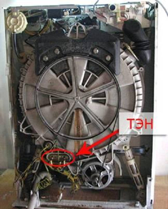 Washing machine heating element