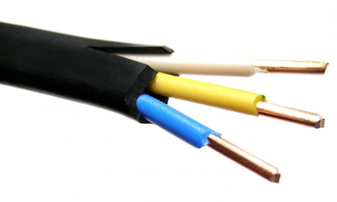 three-core cable