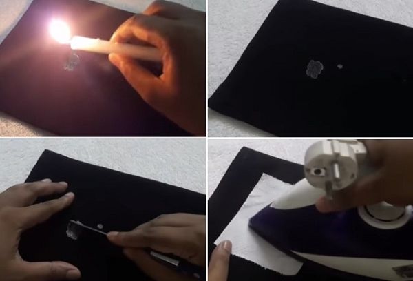 removing wax from fabric