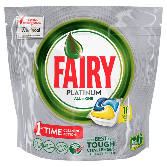 Fairy universal cleaning tablets with triple effect and drain filter cleaning function