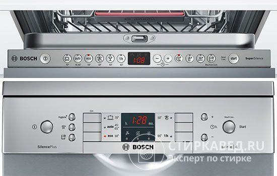 Bosch PMM control panels of different models - built-in and partially built-in