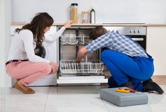 Troubleshooting water supply problems in the dishwasher