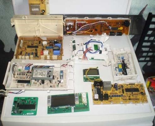 Types of electronic modules of a washing machine