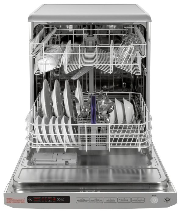 Built-in dishwasher for a family of four or more with partial load