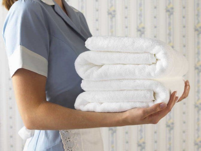 You can remove mold from white clothes and towels using bleach.