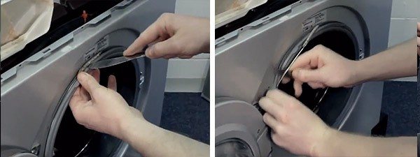 replacing the cuff on the LG_7 washing machine