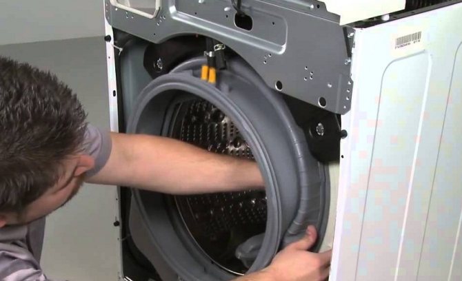 replacing a cuff in a washing machine
