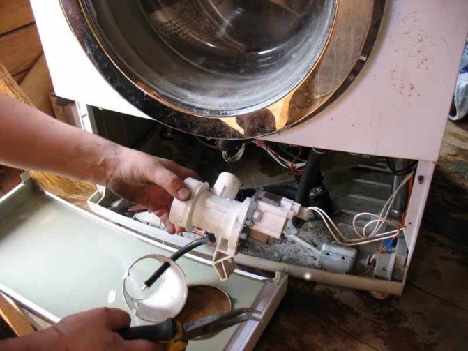 Replacing a washing machine pump