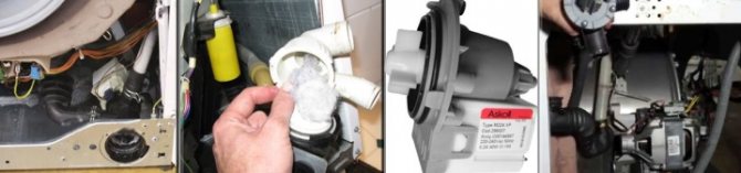 Replacing the drain pump (pump) on all models of washing machines - How to replace the drain pump in a washing machine