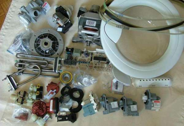Spare parts for washing machine